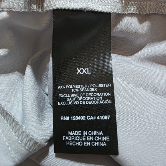 Greg Norman Pull-On Golf Short Men's Size XXL Stretch Waistband Draw Cord Gray - Picture 9 of 10